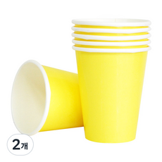 피플스파티 파티컵 240ml 단색 30P, 옐로우, 2개