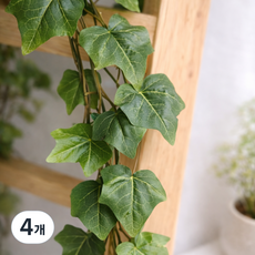 메이크유어홈 고급 아이비넝쿨 조화 행잉플랜트 180cm, 4개, 그린