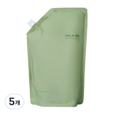 누븐 탈취제 냄새삭제 섬유탈취제 룸스프레이 리필용, 5개, 950ml