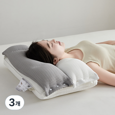 경추베개 숙면 목지지 양면베개 듀얼핏 목편한 고밀도, 3개