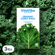 비타바이브 유기농 컬리케일 곱슬케일 분말 폴란드산, 3박스, 14회분