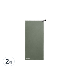 네이처하이크 MJ01 스포츠 타월 M 건식 운동 헬스 백패킹 수영장 수건, 카키브라운, 2개