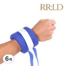 로로랜디 손목 억제대 발목 치매 환자 사지 고정 푹신한 억제 장갑 손 보호대 손싸개 신체 실버용품, 6개