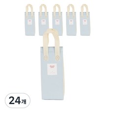 일회용 피크닉 도시락 미니 보냉백 보냉가방 쿨러백 대형 (스티커 포함), 24개, 블루