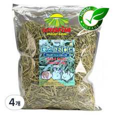 제이펫 슈퍼파인 호스그레이드 티모시 건초 토끼 기니피그 사료, 4개, 600g