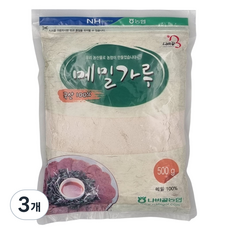 농협 함평 나비골농협 메밀가루, 3개, 500g