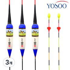 요수 AI 스마트 청아 4점등 양어장 LED 전자찌, 3개, 70cm(4.8g)