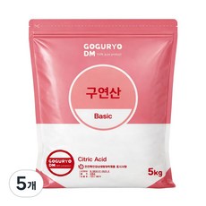 고구려디엠 구연산 베이직 5kg 1개, 5개