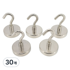 마니코 초강력 네오디움 고리자석 후크고리형 후크자석 42mm, 30개