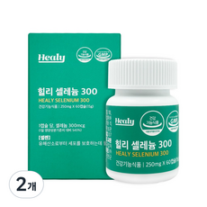 힐리 무기 셀레늄300 요오드없는 셀레늄 셀렌 영양제, 60정, 2개