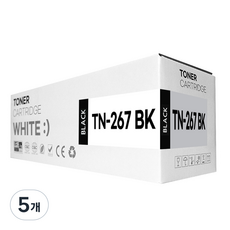 TN-267 호환 토너 HL-L3210CW MFC-L3750CDW L3551CDW, 5개, 검정