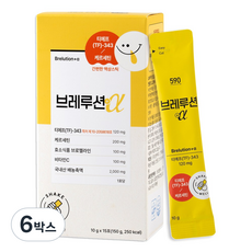 [590오구영] 브레루션 액상 케르세틴 TF343 브로멜라인 삼백초 배농축액 (성균관대 기술기반 특허원료 120mg 함유), 6박스, 15회분