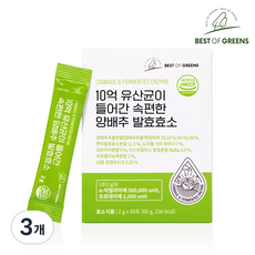 베스트오브그린 10억 유산균이 들어간 속편한 양배추 효소, 60g, 3개