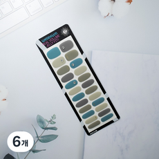 위쁨 네일스티커 네일팁 젤네일스티커, 6개, WEN006