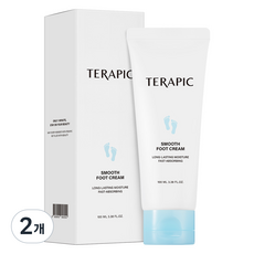 테라픽 스무스 히알루론산 풋크림 고보습 발크림 발뒤꿈치 굳은살 케어, 1개입, 2개, 100ml