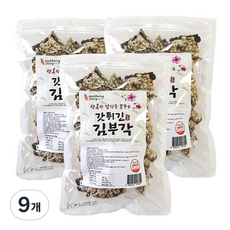 남원 찹쌀 갓튀긴 김부각 대용량 웰빙스토리 소담, 100g, 9개