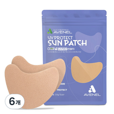 아베넬 기미방지 자외선차단 골프 썬패치 3.8g 5회분, 6개, 45g