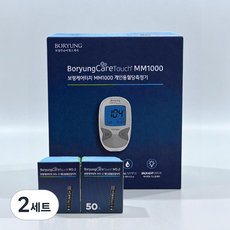 보령 케어터치 개인용혈당측정기 + 측정지 100p 세트, 2세트, MM1000