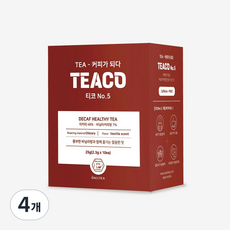 뉴올티 디카페인 대체커피차 티코 No.5 티백차, 4개, 10개입, 2.5g