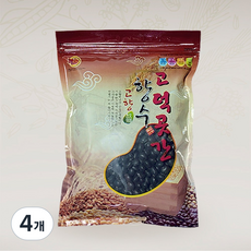 25년산 [국산%] [늘찬팜] 국산 검은콩 속청 서리태 500g, 4개