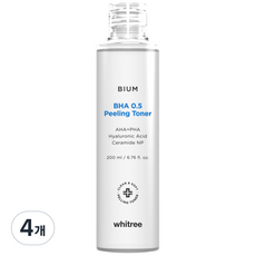 화이트리 비움 바하 0.5 토너, 4개, 200ml