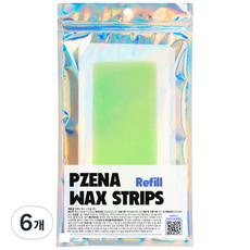 프제나 왁스스트립 벌크 리필용 왁싱 제모 패드 패치 스트립, 6개, 10ml