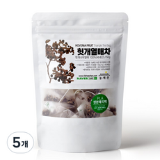 늘해찬 볶은 국산 헛개열매차 티백 헛개차 티백 삼각티백 대용량, 1g, 50개입, 5개
