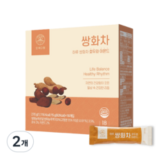 오색다원 하루 호두 아몬드 쌍화차, 15g, 18개입, 2개