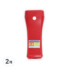 국산 LED 휴대용 비상 조명등 손전등, 레드, 2개
