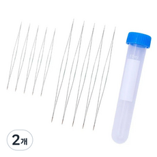 비엘스키 구슬바늘 목걸이 보석 제작 10개 쥬얼리 아트 공예 팔찌 비즈 DIY, 2개