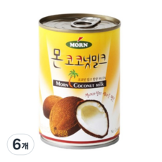 몬 코코넛 밀크, 400ml, 6개
