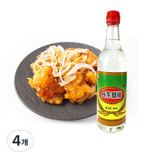 (배터짐) 뉴정시파이 단동식초 딴뚱식초 중국식초20%, 480ml, 4개