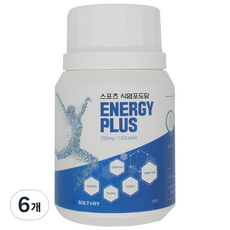 구구솔트 스포츠 식염포도당 에너지플러스 레몬맛, 100정, 6개