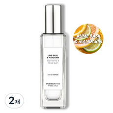 떼시스 라임바질 앤 만다린 상큼한 시트러스 청량 허브향 니치 향수오드퍼퓸, 2개, 50ml