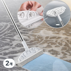 홀리크 쓱닦이지 다용도 V형 실리콘 브러쉬 청소솔 스퀴지, 화이트, 2개