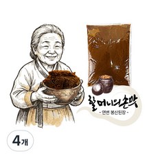(배터짐) 할머니손맛 토종 연변 봉산된장 고향맛, 4개, 2.5kg