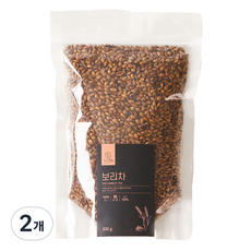 느으림 천천히 두번 볶은 국산 보리차, 2개, 300g, 1개입