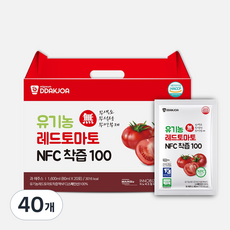 DDAKJOA 유기농 레드토마토 NFC 착즙 100, 40개, 80ml