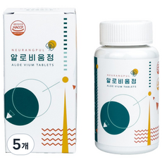 느랑풀 제주 알로비움정 먹는 알로에, 5개, 120g