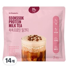 닥터엘리자베스 쏙쏙프로틴 밀크티 고단백 저당 식사대용 쉐이크, 14개, 45g