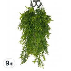 조화 공중 행잉식물 버드나무 덩쿨 플랜트 인테리어 벽걸이 넝쿨70cm, 9개, 그린