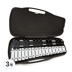 명창 실버스타 공명실로폰 27키 피아노건반(음계스티커 실로폰채포함) 박스포장제품, 3개, 블랙, 27판