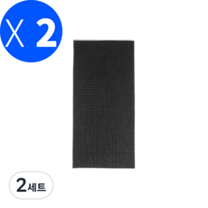 톱니무늬 3mm 우레탄 아웃솔 밑창 수선 재단판 2개 세트, 2세트, 블랙