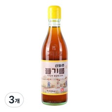 산들촌 통들깨 들기름 100%, 3개, 350ml