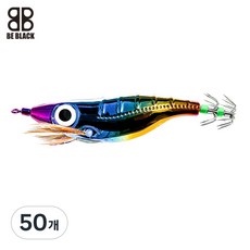 비블랙 크롬 티탄왕눈이에기 색동에기 문어에기 문어채비, 50개, 9g, 1세트
