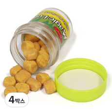 루어 베이트 / 경단 미끼 2병 입 / 1병 56알 슈림프 타입 싱킹 (새우맛) / 카고 집어제 민물 바다 당고낚시 / 병타입 2개, 4박스, 56g