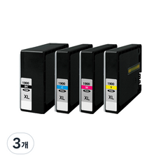 훼이머스잉크 캐논 PGI-1900XL 호환잉크 대용량 MAXIFY MB2390 세트판매, 캐논호환(검정), 3개