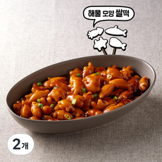 굿푸드365 짜장맛 해물모양 떡볶이 2인분, 2개, 346g