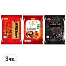 일광제과 고려홍삼캔디 280g + 고려인삼캔디2 280g + 고려흑삼캔디 280g, 840g, 3세트