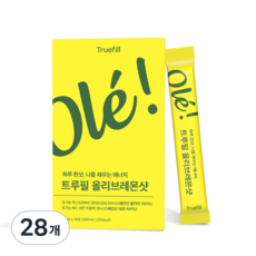 트루필 유기농 100% 올레샷 황금비율 올리브레몬샷 엑스트라 버진 올리브오일 리얼 스틱, 28개, 20ml
